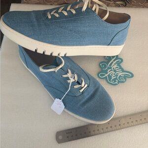 Vionic Callie Platform Denim Sneakers Lace Up Women's Casual Shoes 9.5